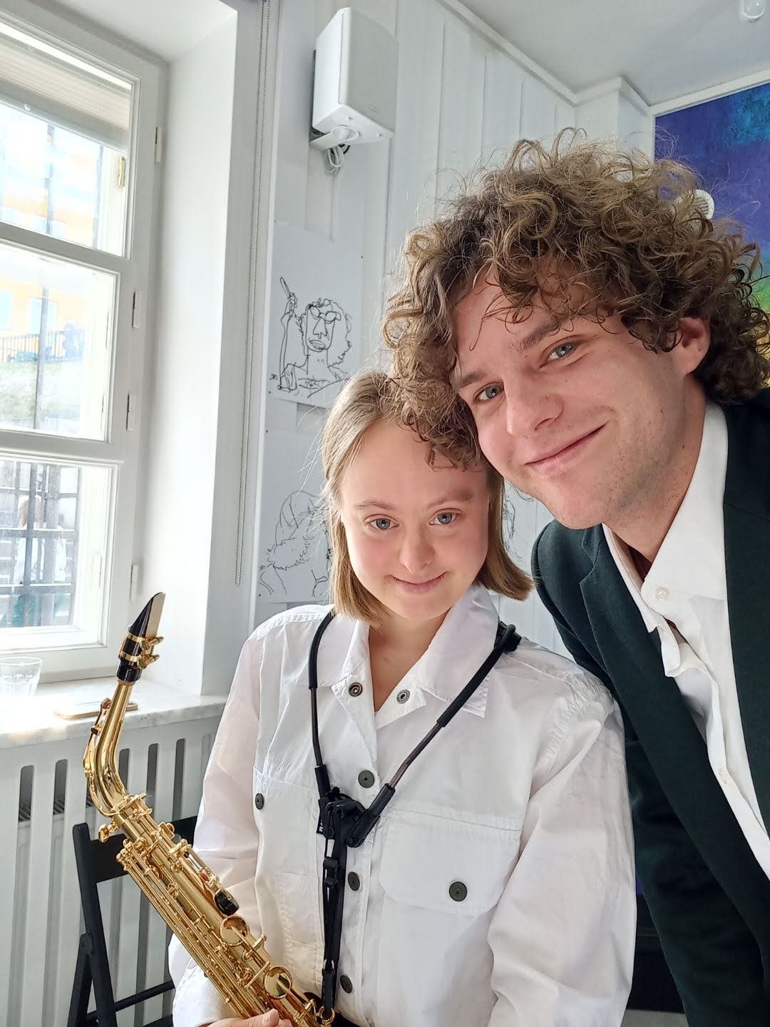 Maja Kowalczyk i Michał Leśniak w Lengrenówce, Muzeum Karykatury.